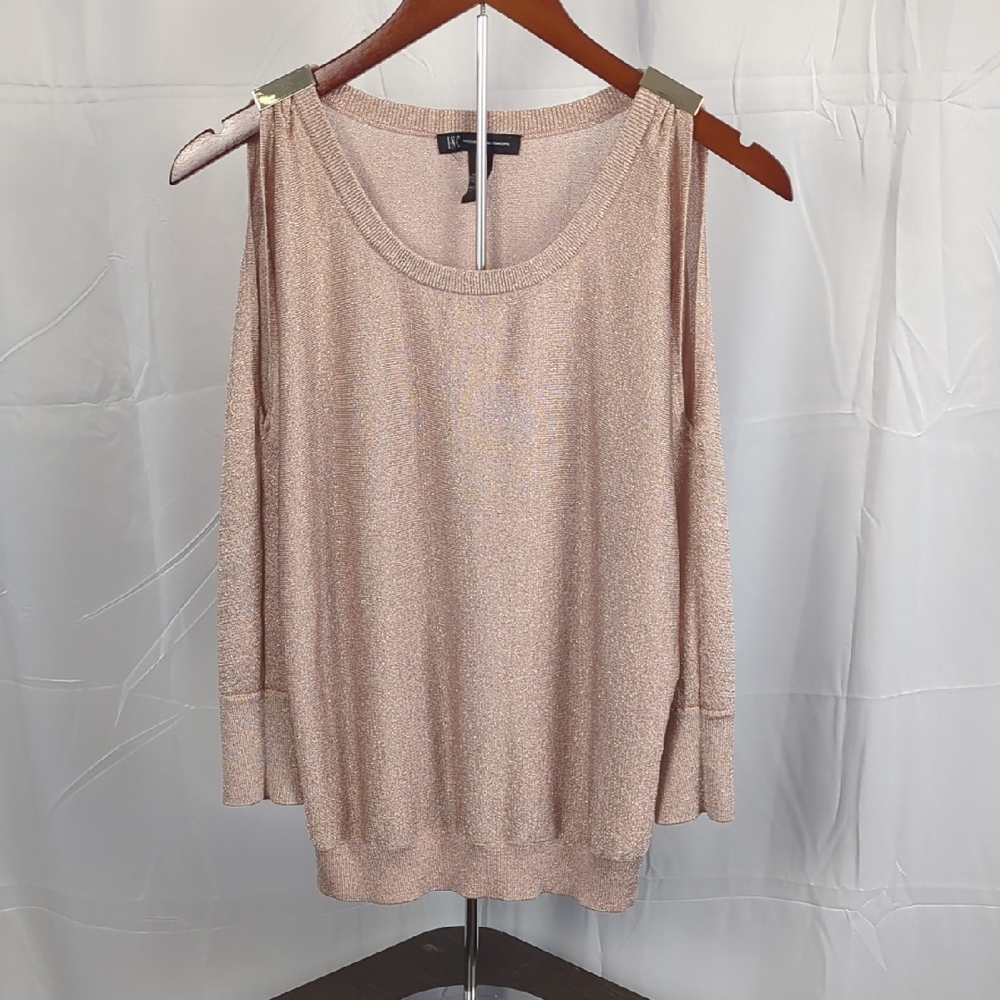 INC International Concepts Metallic Knit Sweater